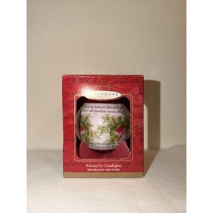 Hallmark Keepsake Ornament "Warmed by Candleglow" Christmas Ball – With Box 2000